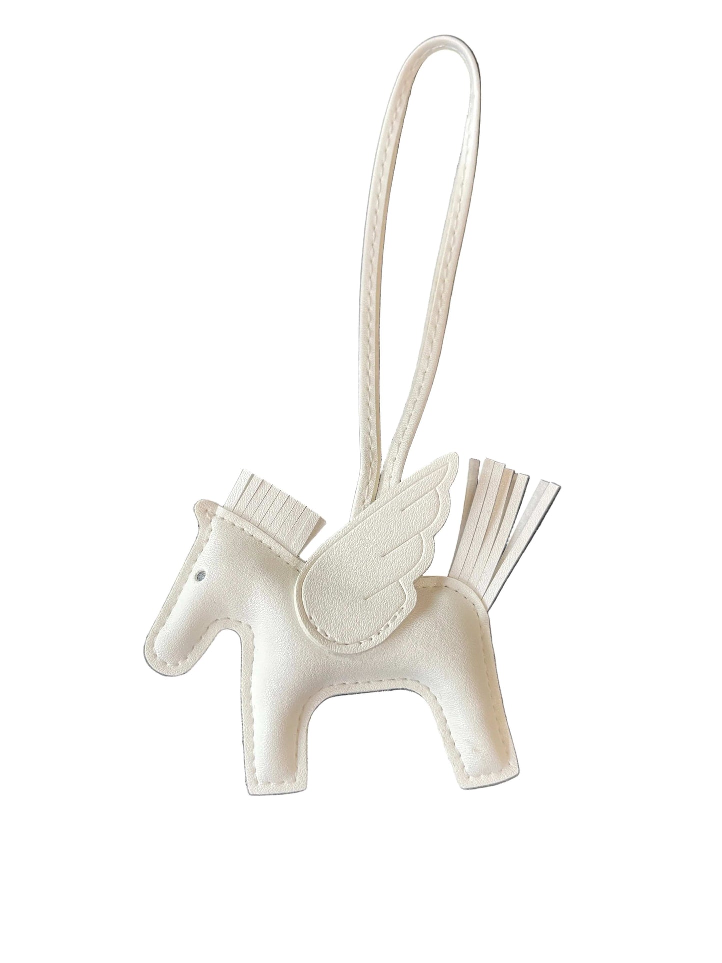 Barn Babe Equestrian charm White/White Pegasus Bag Charm equestrian team apparel online tack store mobile tack store custom farm apparel custom show stable clothing equestrian lifestyle horse show clothing riding clothes Pegasus Bag Charm horses equestrian tack store