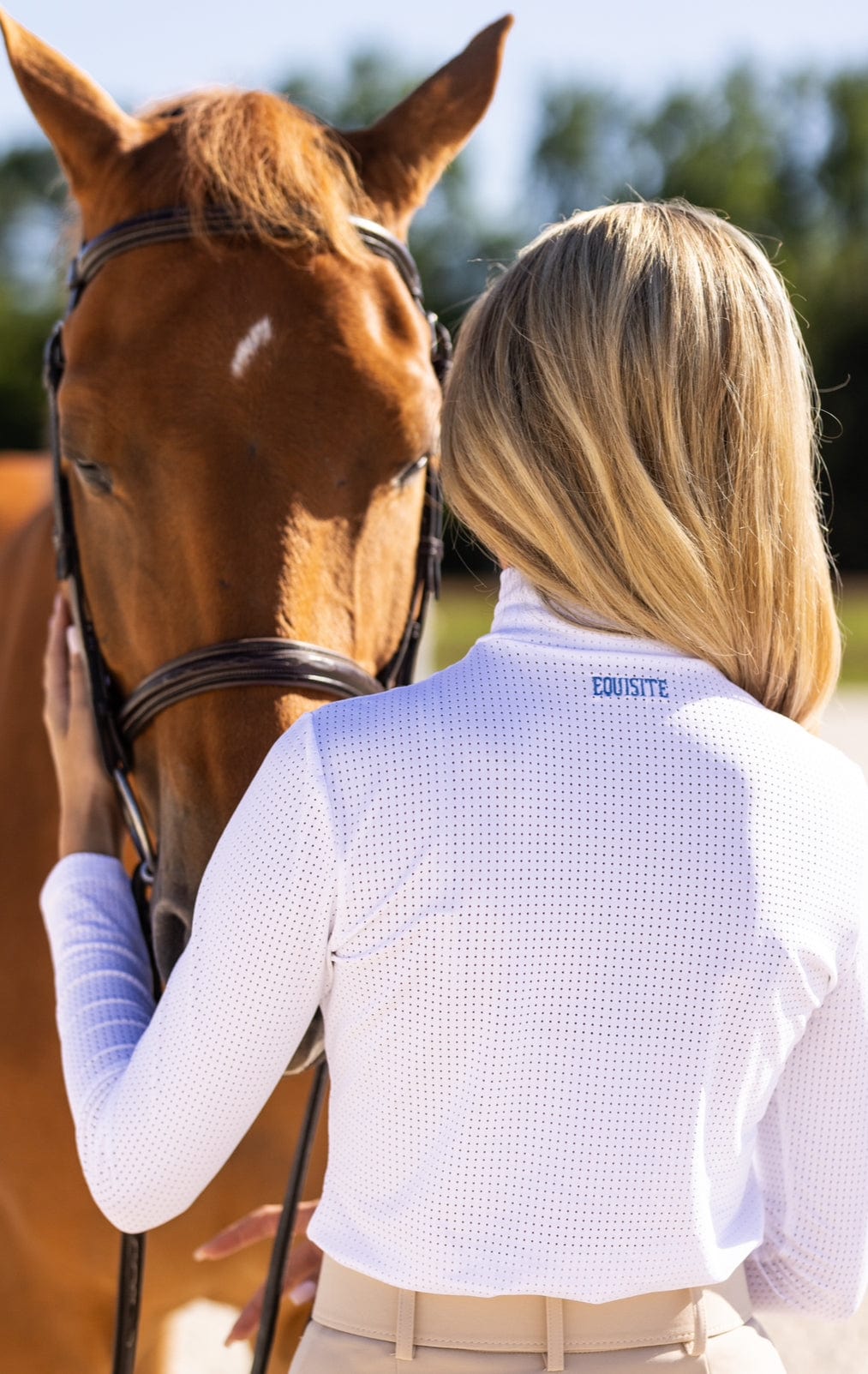 Equisite Elements of Style Women's Shirt Equisite Elements- Alesia High Collar Technical Top equestrian team apparel online tack store mobile tack store custom farm apparel custom show stable clothing equestrian lifestyle horse show clothing riding clothes horses equestrian tack store