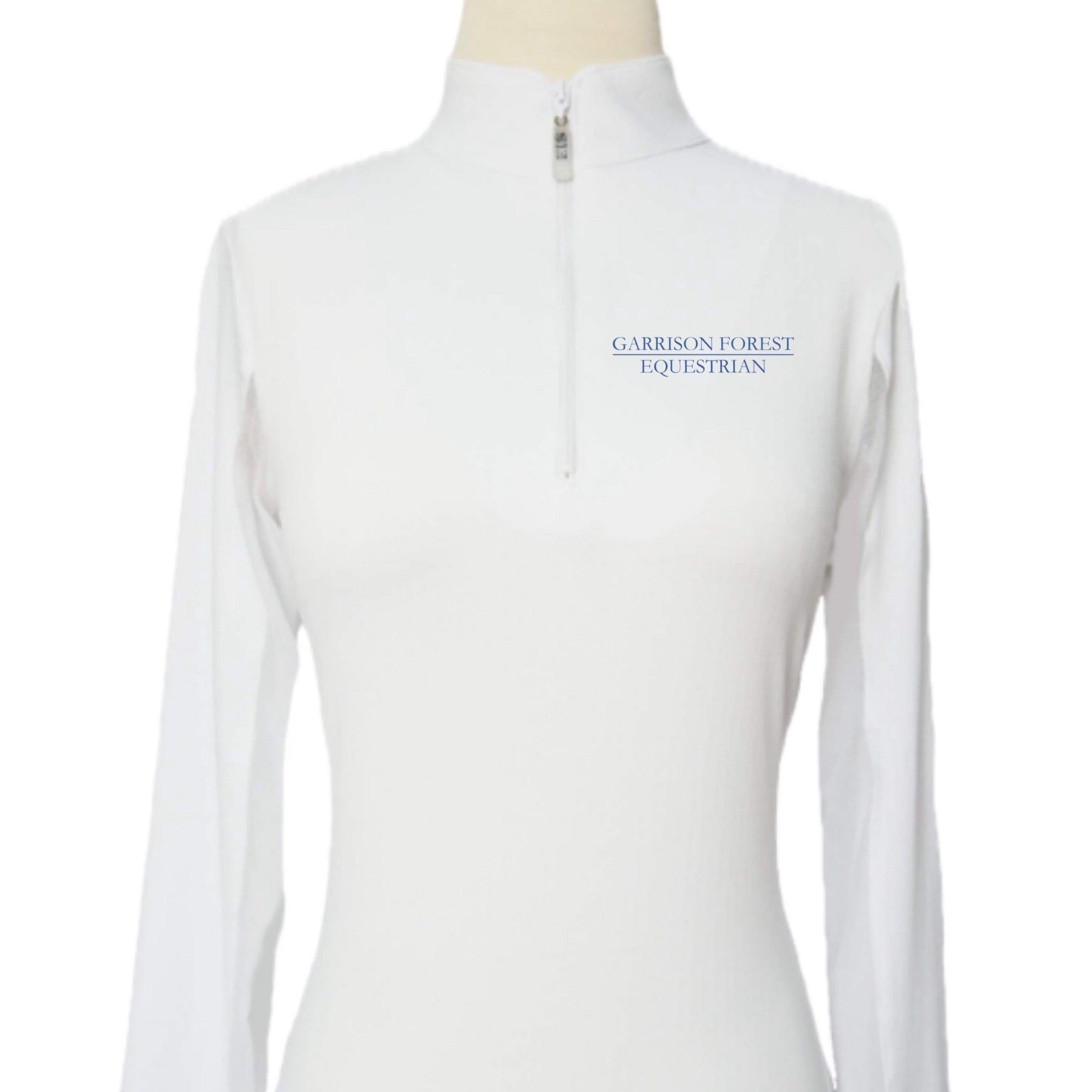 Equestrian Team Apparel Custom Team Shirts XS / White Garrison Forest Equestrian- Sun Shirt (Ladie's) equestrian team apparel online tack store mobile tack store custom farm apparel custom show stable clothing equestrian lifestyle horse show clothing riding clothes horses equestrian tack store