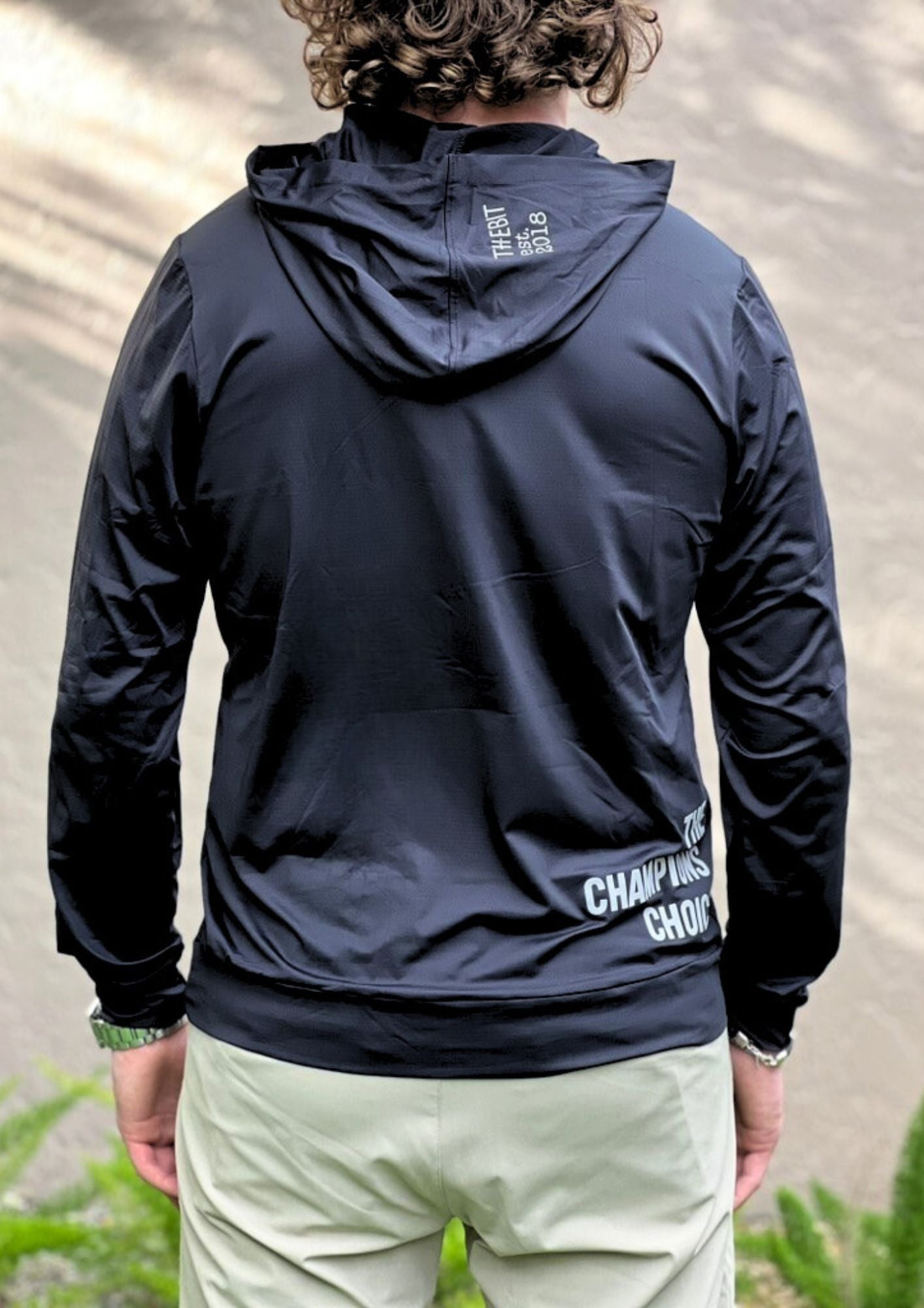 The Bit Equestrian Brand- Long Sleeve Hooded Tech Top (Men's)