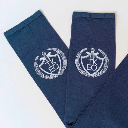 TKEQ Socks Crest Navy TKEQ- All Boot Socks equestrian team apparel online tack store mobile tack store custom farm apparel custom show stable clothing equestrian lifestyle horse show clothing riding clothes horses equestrian tack store