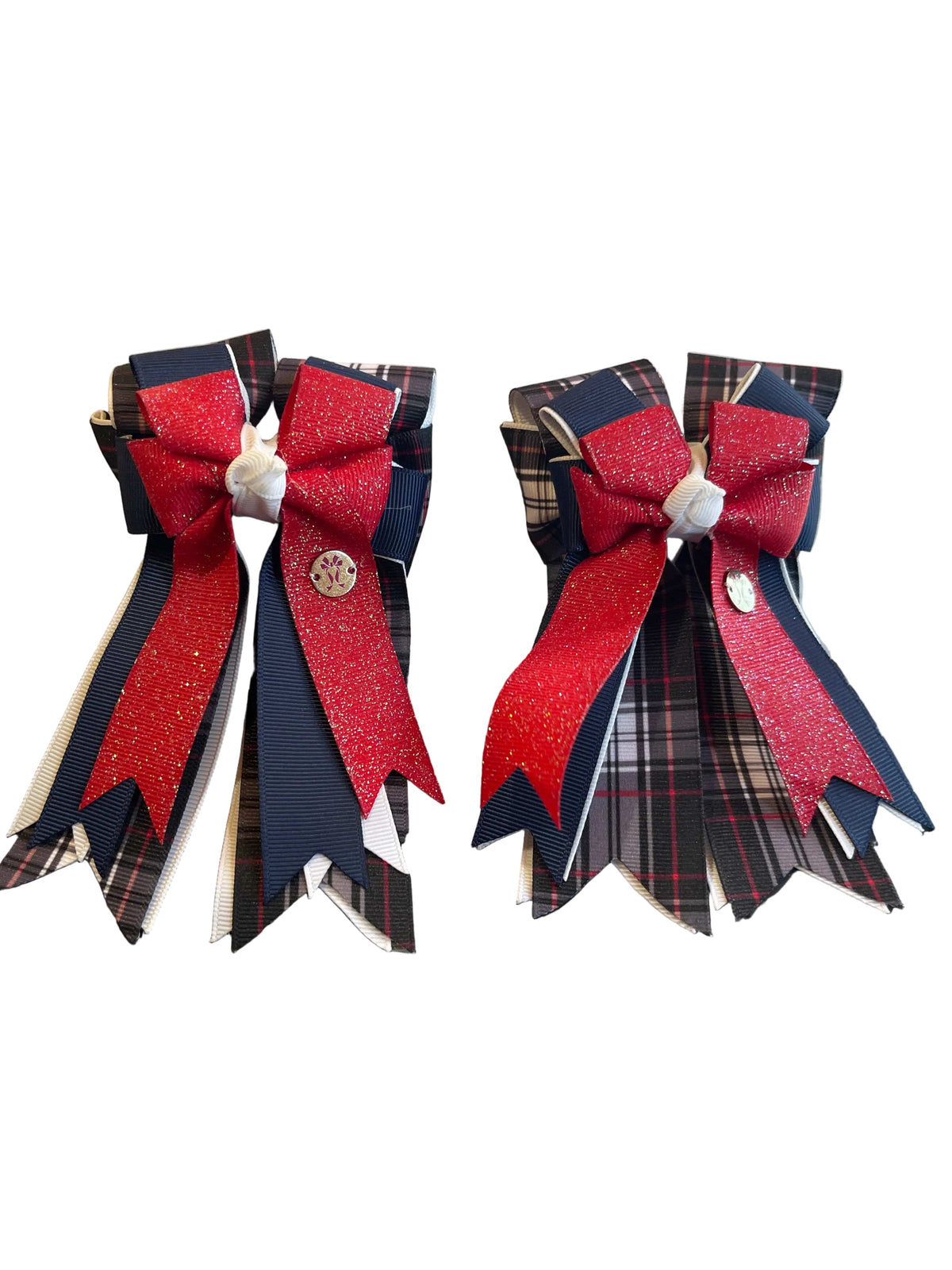 Ponytail Bows Online 3" Tails PonyTail Bows- Boarding School equestrian team apparel online tack store mobile tack store custom farm apparel custom show stable clothing equestrian lifestyle horse show clothing riding clothes PonyTail Bows- Boarding School horses equestrian tack store