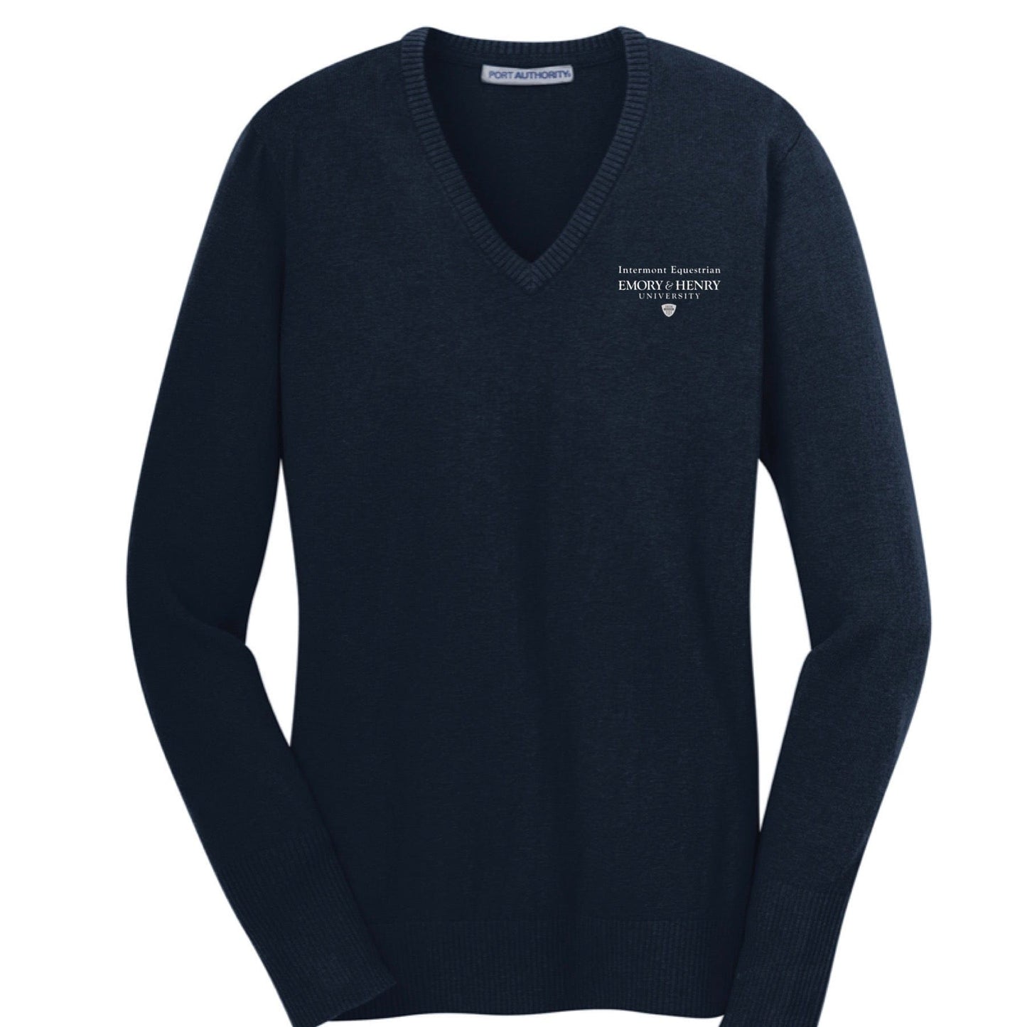 Equestrian Team Apparel Custom Shirts Emory & Henry- V Neck Sweater equestrian team apparel online tack store mobile tack store custom farm apparel custom show stable clothing equestrian lifestyle horse show clothing riding clothes horses equestrian tack store