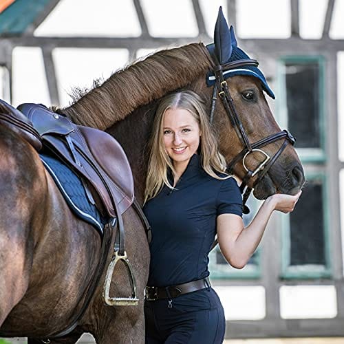 Horze Competition Shirt Horze- Saphira Womens Ventilated Training Show Shirt equestrian team apparel online tack store mobile tack store custom farm apparel custom show stable clothing equestrian lifestyle horse show clothing riding clothes horses equestrian tack store