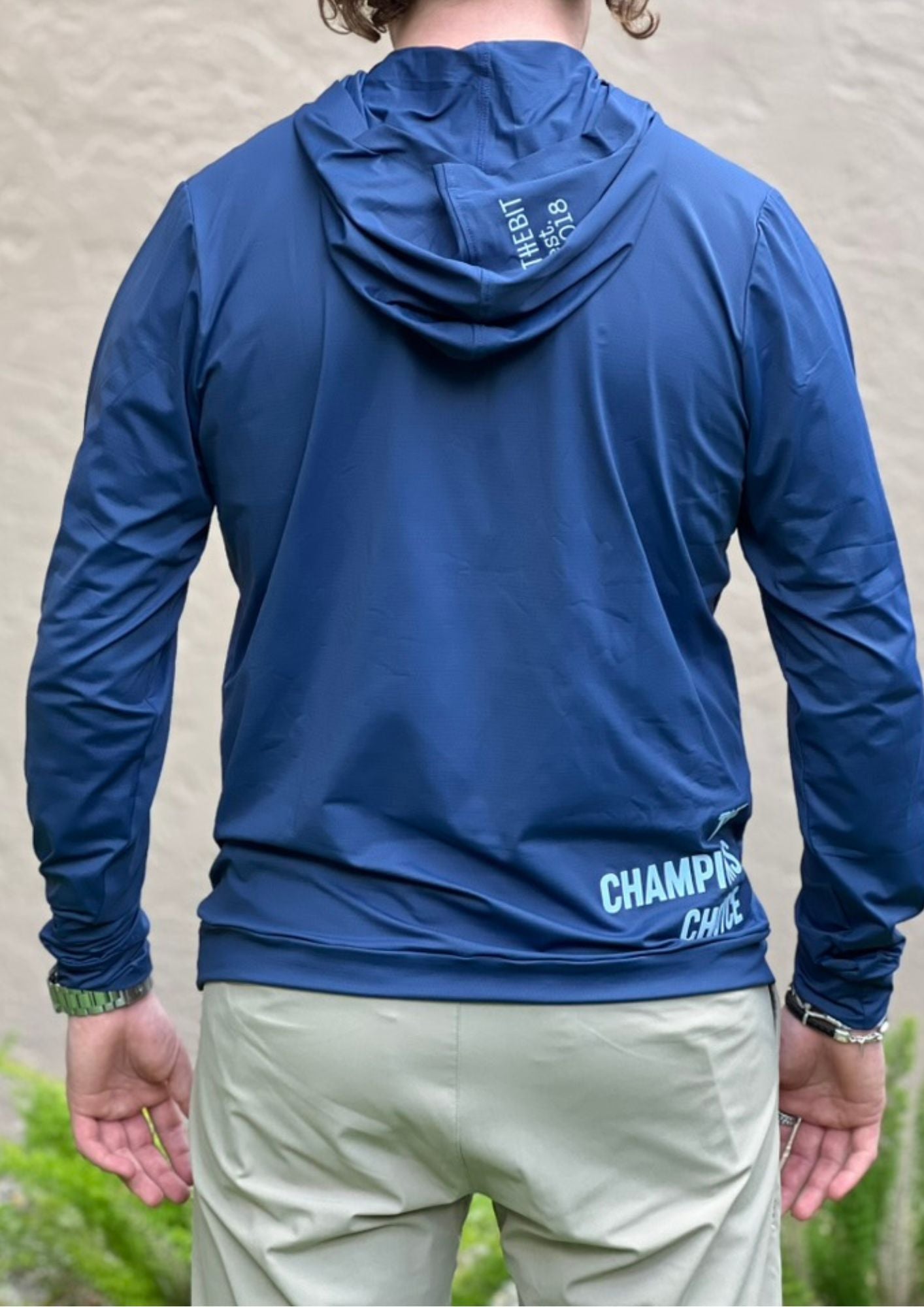 The Bit Equestrian Brand- Long Sleeve Hooded Tech Top (Men's)