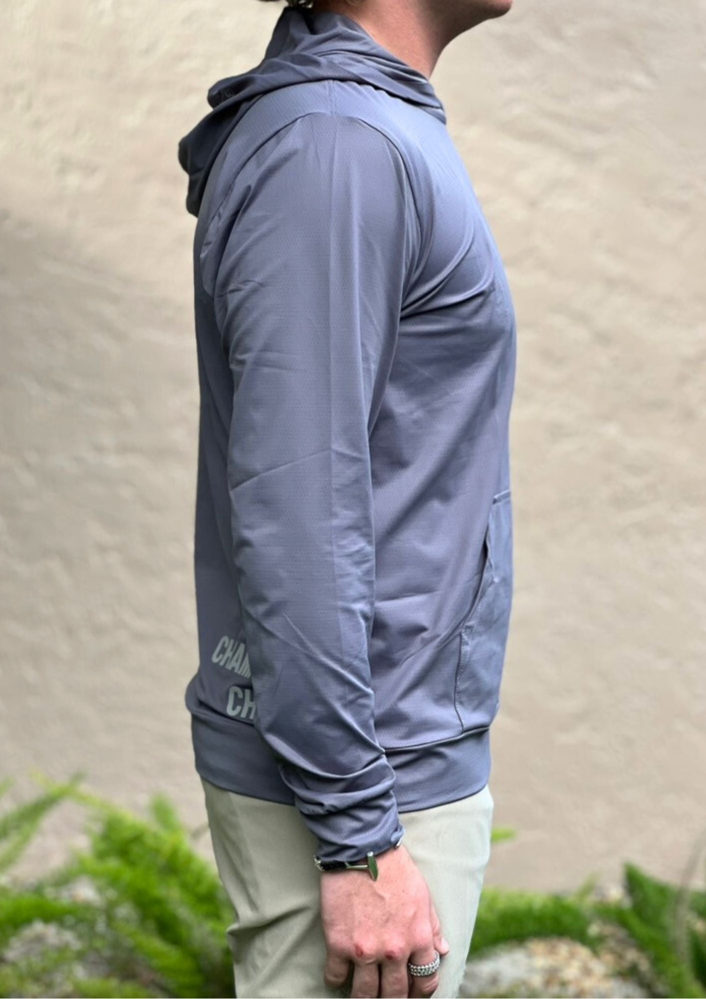 The Bit Equestrian Brand- Long Sleeve Hooded Tech Top (Men's)