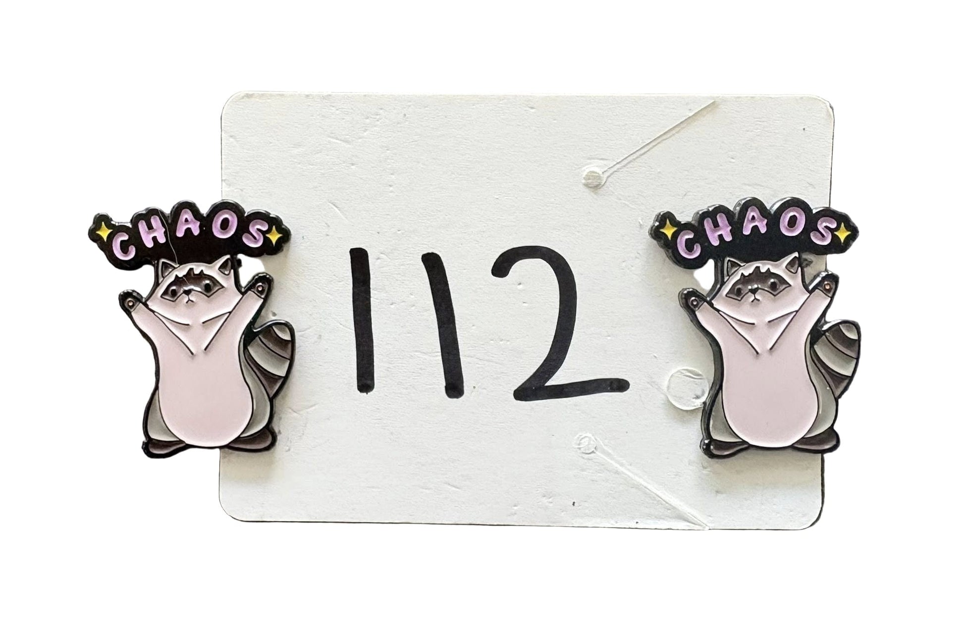 Long Spot Pins Raccoon (Chaos) Long Spot Pins- Number Pins equestrian team apparel online tack store mobile tack store custom farm apparel custom show stable clothing equestrian lifestyle horse show clothing riding clothes Long Spot Pins- Number Pins horses equestrian tack store