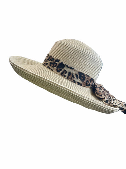 Island Girl Hats Sun Hat Island Girl Hats- Paper Braid Rolled Brim (Cheetah) equestrian team apparel online tack store mobile tack store custom farm apparel custom show stable clothing equestrian lifestyle horse show clothing riding clothes Island Girl Hats- Paper Braid Rolled Brim (Cheetah) horses equestrian tack store