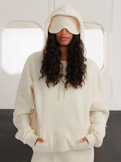 comfrt Bone / XS Comfrt Airplane Mode Travel Hoodie equestrian team apparel online tack store mobile tack store custom farm apparel custom show stable clothing equestrian lifestyle horse show clothing riding clothes Comfrt Airplane Mode Travel Hoodie horses equestrian tack store