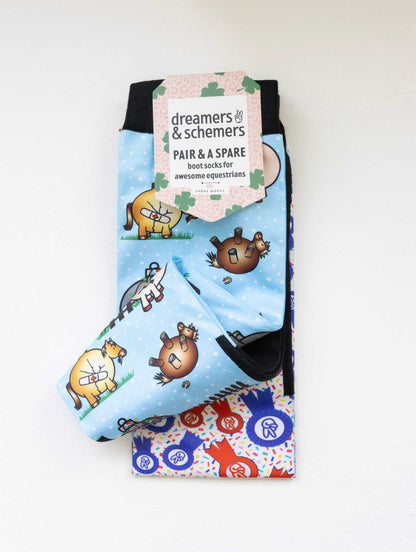 dreamers & schemers Boot Socks Dreamers & Schemers- Pasture Ornaments equestrian team apparel online tack store mobile tack store custom farm apparel custom show stable clothing equestrian lifestyle horse show clothing riding clothes Dreamers & Schemers- Pasture Ornaments horses equestrian tack store