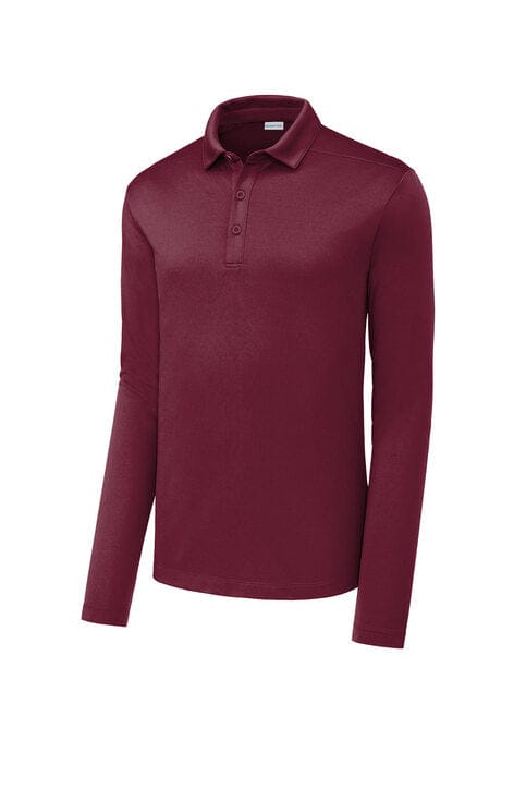 Equestrian Team Apparel Men's Shirts XS / Maroon Custom- Polo Long Sleeve (Men's) equestrian team apparel online tack store mobile tack store custom farm apparel custom show stable clothing equestrian lifestyle horse show clothing riding clothes Custom- Polo Long Sleeve (Men's) horses equestrian tack store