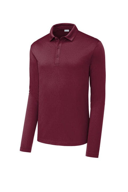 Equestrian Team Apparel Men's Shirts XS / Maroon Custom- Polo Long Sleeve (Men's) equestrian team apparel online tack store mobile tack store custom farm apparel custom show stable clothing equestrian lifestyle horse show clothing riding clothes Custom- Polo Long Sleeve (Men's) horses equestrian tack store