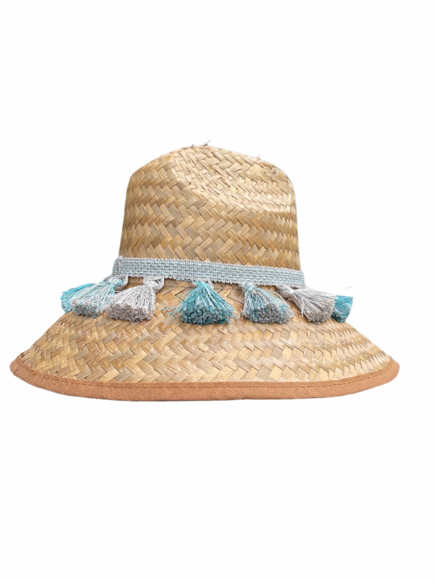 Island Girl Hats Teal/Grey Island Girl Hats- Tassels equestrian team apparel online tack store mobile tack store custom farm apparel custom show stable clothing equestrian lifestyle horse show clothing riding clothes horses equestrian tack store