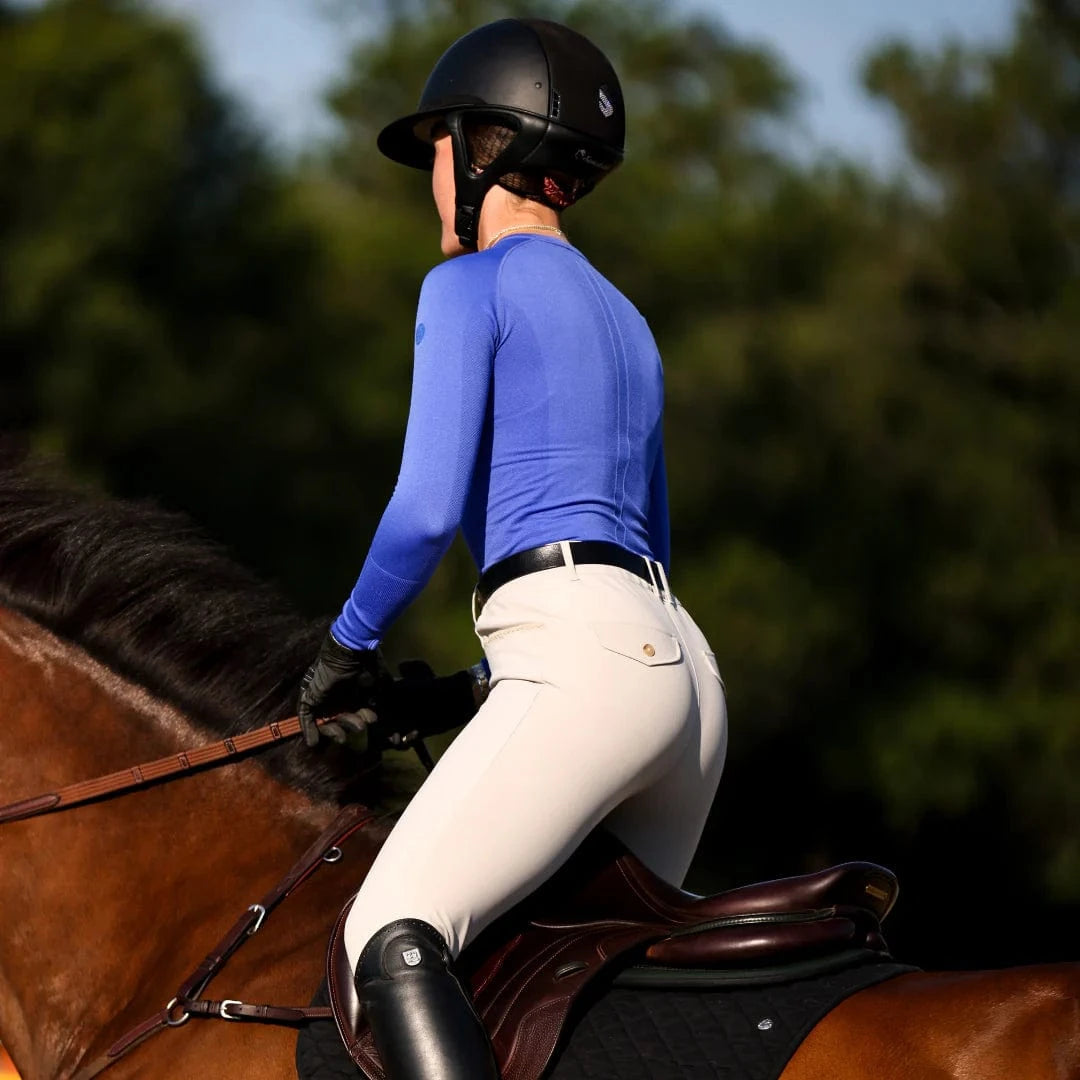 TKEQ Women's Casual Shirt TKEQ- Kennedy Seamless Long Sleeve Shirt- (Supersonic) equestrian team apparel online tack store mobile tack store custom farm apparel custom show stable clothing equestrian lifestyle horse show clothing riding clothes TKEQ- Kennedy Seamless Long Sleeve Shirt- (Supersonic) horses equestrian tack store