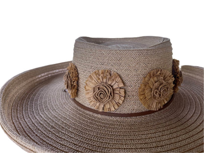 Island Girl Hats Island Girl Hats- Raffia Roses equestrian team apparel online tack store mobile tack store custom farm apparel custom show stable clothing equestrian lifestyle horse show clothing riding clothes horses equestrian tack store