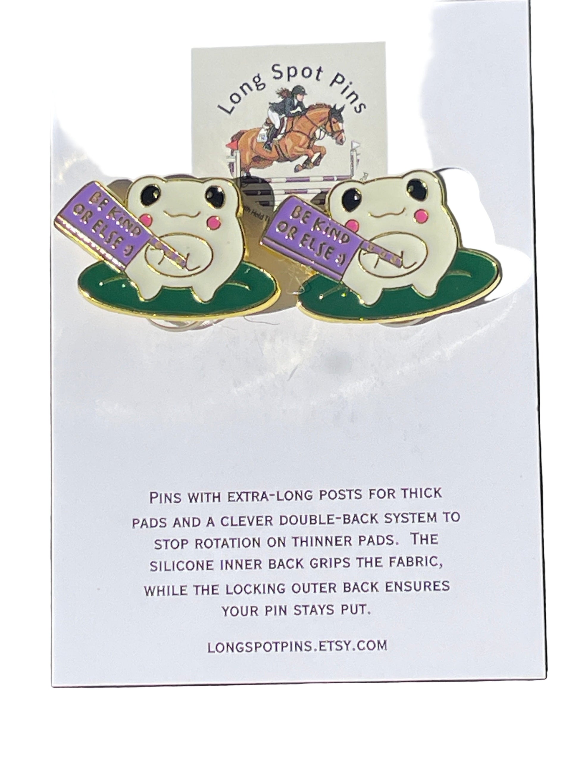 Long Spot Pins Be Kind Or Else Long Spot Pins- Number Pins equestrian team apparel online tack store mobile tack store custom farm apparel custom show stable clothing equestrian lifestyle horse show clothing riding clothes Long Spot Pins- Number Pins horses equestrian tack store