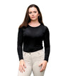 Equisite Elements of Style clothing XXS / Jet Black Equisite Elements- Cadence Perforated Long Sleeve Tee equestrian team apparel online tack store mobile tack store custom farm apparel custom show stable clothing equestrian lifestyle horse show clothing riding clothes Equisite Elements- Cadence Perforated Long Sleeve Tee horses equestrian tack store
