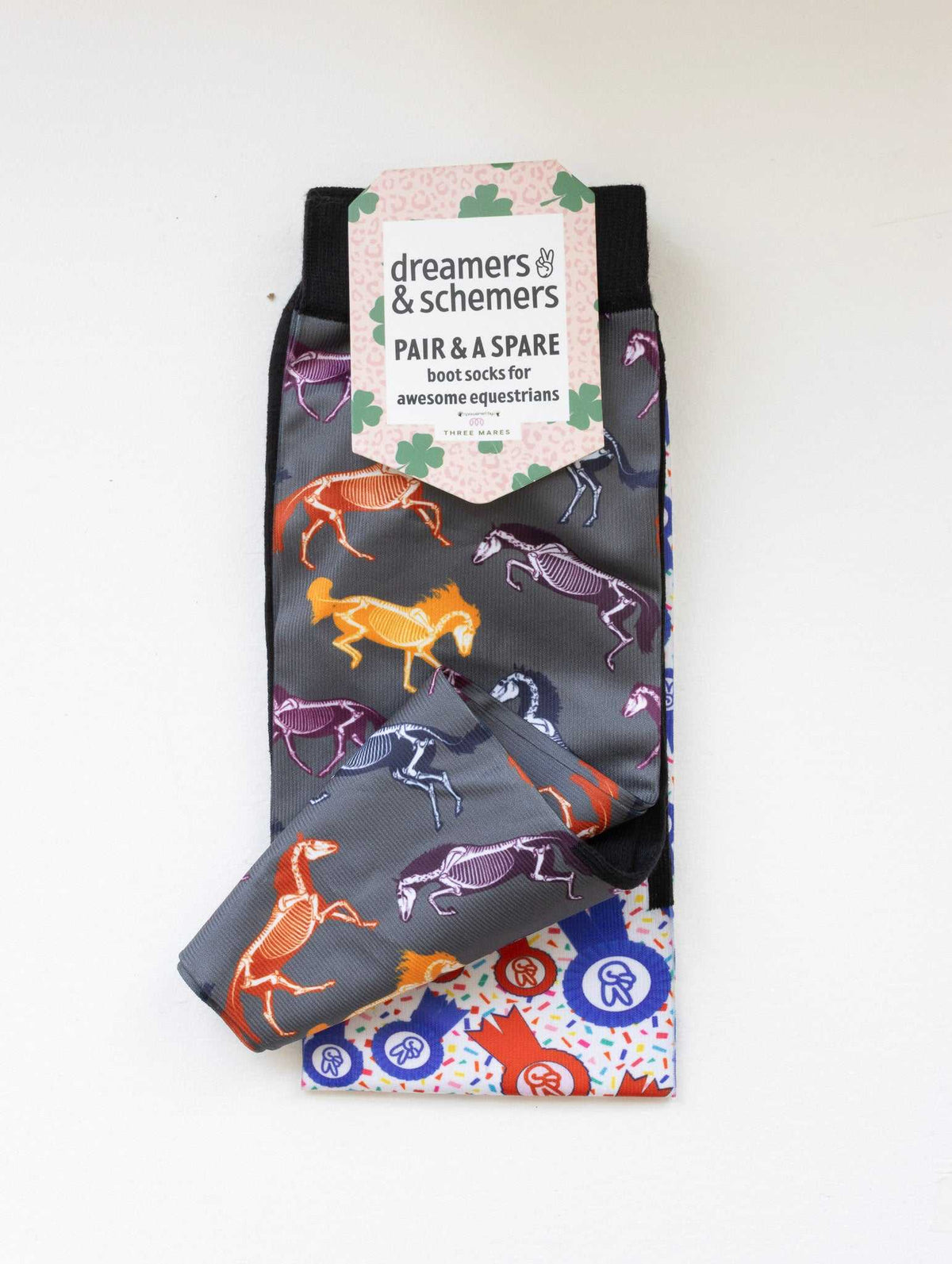 dreamers & schemers Boot Socks Dreamers & Schemers- The Pony Island (Skeletons) equestrian team apparel online tack store mobile tack store custom farm apparel custom show stable clothing equestrian lifestyle horse show clothing riding clothes Dreamers & Schemers- The Pony Island (Skeletons) horses equestrian tack store