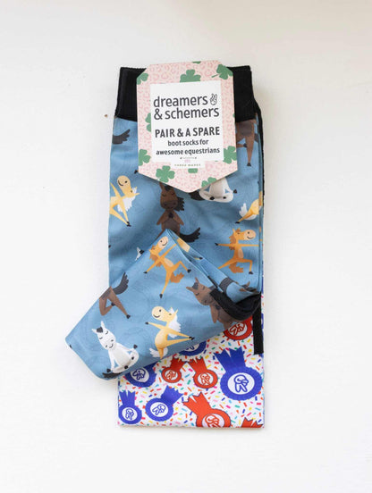 dreamers & schemers Boot Socks Dreamers & Schemers- Pony Pilates equestrian team apparel online tack store mobile tack store custom farm apparel custom show stable clothing equestrian lifestyle horse show clothing riding clothes Dreamers & Schemers- Pony Pilates horses equestrian tack store