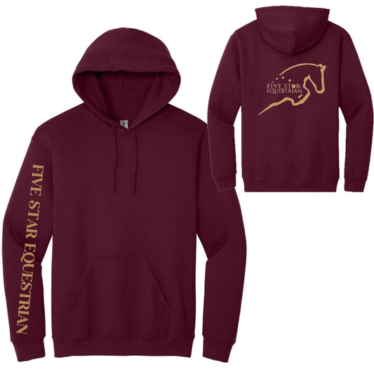 Equestrian Team Apparel Five Star Equestrian- Hoodie equestrian team apparel online tack store mobile tack store custom farm apparel custom show stable clothing equestrian lifestyle horse show clothing riding clothes Five Star Equestrian- Hoodie horses equestrian tack store