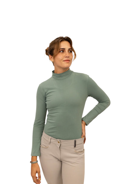 Equisite Elements- Alesia High Collar Technical Top