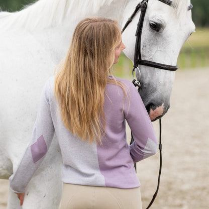 TKEQ sweater TKEQ- Quarter Line Sweater (Wisteria) equestrian team apparel online tack store mobile tack store custom farm apparel custom show stable clothing equestrian lifestyle horse show clothing riding clothes horses equestrian tack store