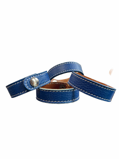 Equestrian Team Apparel Accessory Navy / 6.75" Chuck Leather Bracelet equestrian team apparel online tack store mobile tack store custom farm apparel custom show stable clothing equestrian lifestyle horse show clothing riding clothes Chuck Leather Bracelet horses equestrian tack store