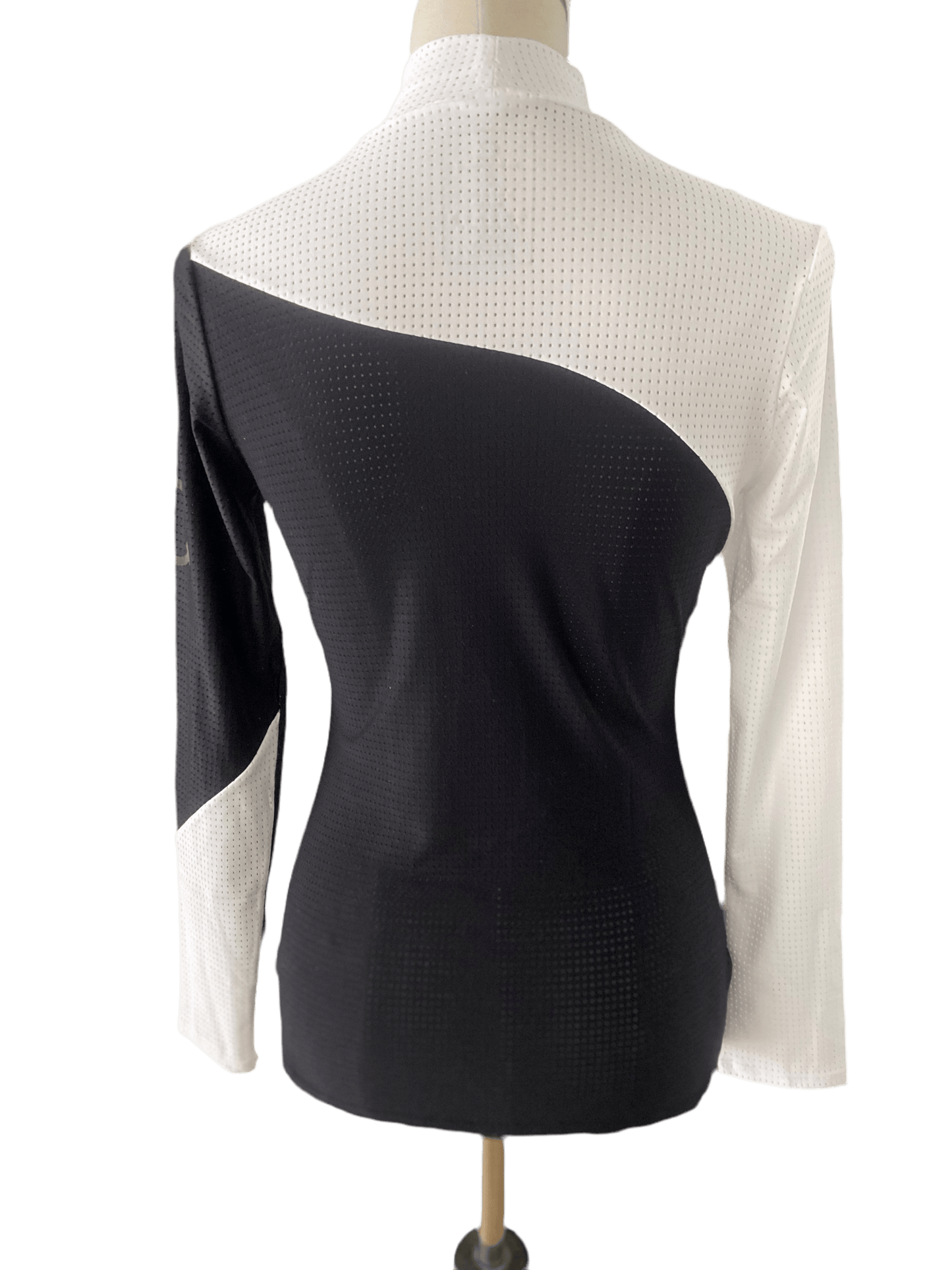 EquestrianClub Training Shirt EquestrianClub- Bella Turtleneck Black & White equestrian team apparel online tack store mobile tack store custom farm apparel custom show stable clothing equestrian lifestyle horse show clothing riding clothes horses equestrian tack store