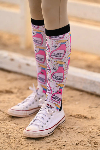 Dreamers & Schemers Socks Dreamers & Schemers- Bug Off equestrian team apparel online tack store mobile tack store custom farm apparel custom show stable clothing equestrian lifestyle horse show clothing riding clothes horses equestrian tack store