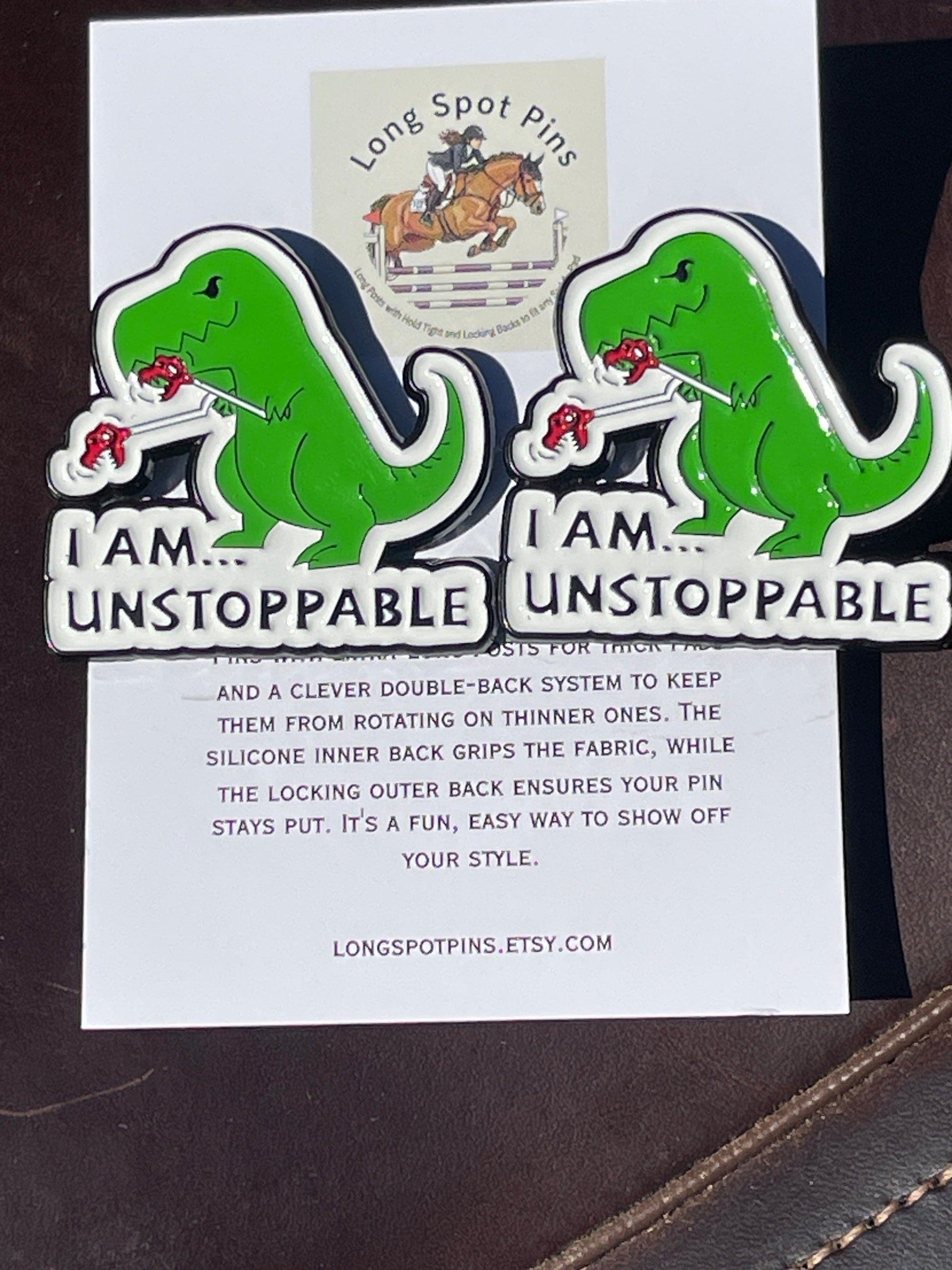 Long Spot Pins I Am Unstoppable Long Spot Pins- Number Pins equestrian team apparel online tack store mobile tack store custom farm apparel custom show stable clothing equestrian lifestyle horse show clothing riding clothes Long Spot Pins- Number Pins horses equestrian tack store