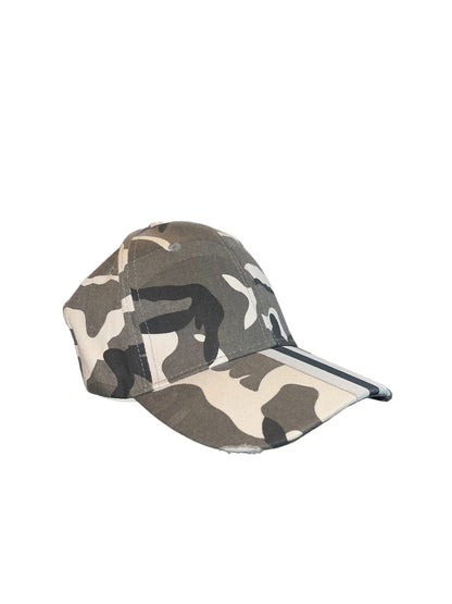 Equestrian Team Apparel Hats Grey Camo/Blk/Wht Stripe Haute Shore- Baseball Cap equestrian team apparel online tack store mobile tack store custom farm apparel custom show stable clothing equestrian lifestyle horse show clothing riding clothes horses equestrian tack store