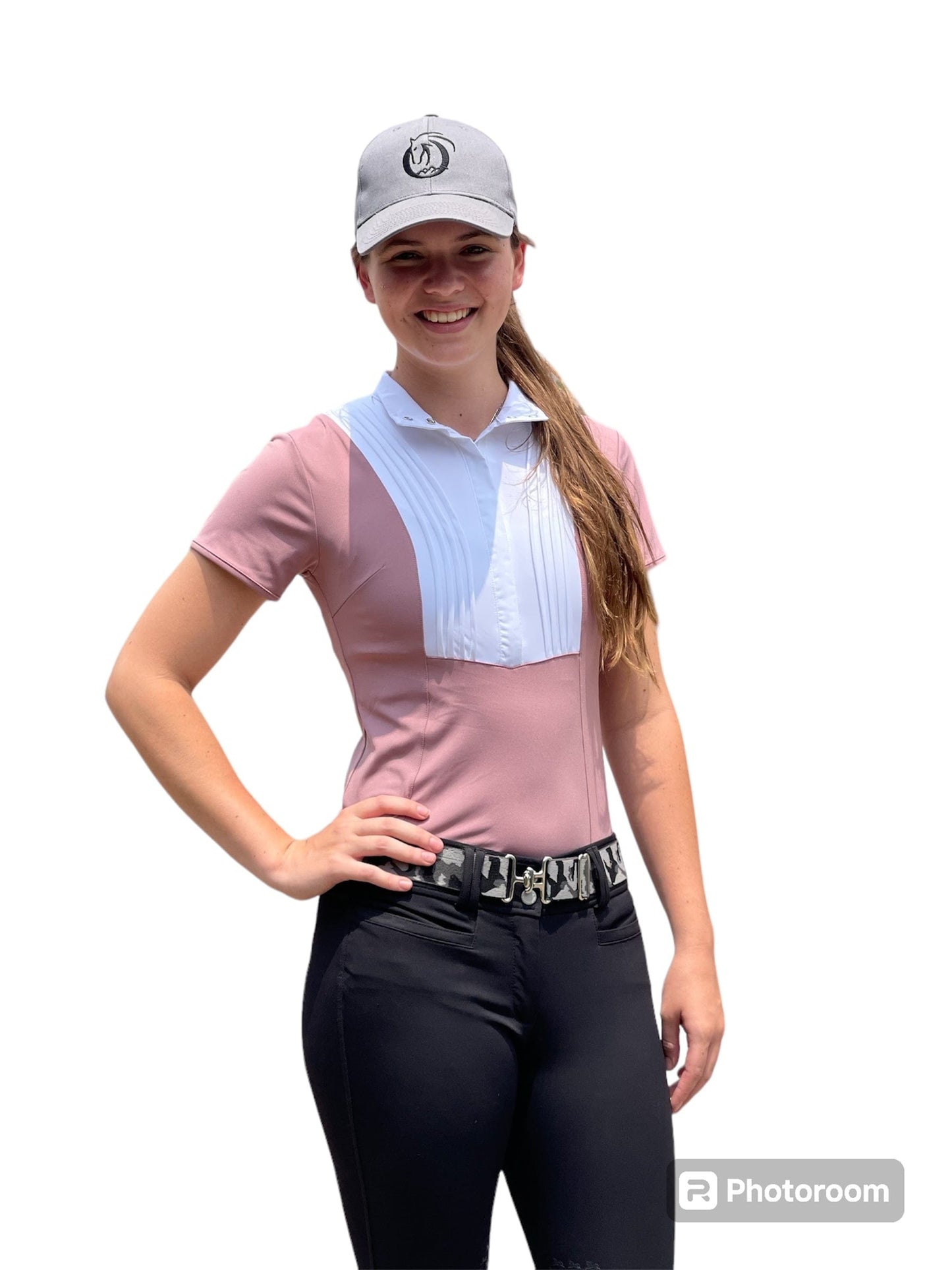 Equestrian Team Apparel Show Shirt XS / Dusty Rose Equestrian Team Apparel- Show Shirt Short Sleeve equestrian team apparel online tack store mobile tack store custom farm apparel custom show stable clothing equestrian lifestyle horse show clothing riding clothes horses equestrian tack store