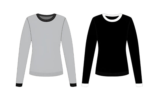 TKEQ- Sweater (Essential Contrast Crewneck)