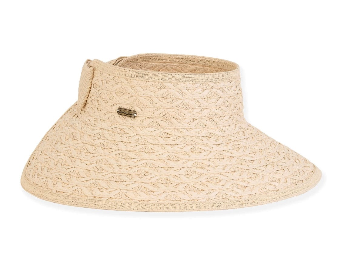 Island Girl Hats Natural (weave) Island Girl Hats- Visor Rollup equestrian team apparel online tack store mobile tack store custom farm apparel custom show stable clothing equestrian lifestyle horse show clothing riding clothes horses equestrian tack store