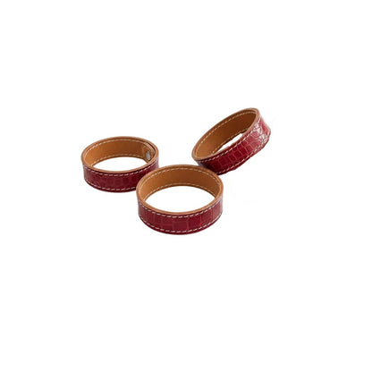 Equestrian Team Apparel Accessory Red Croc / 6.75" Chuck Leather Bracelet equestrian team apparel online tack store mobile tack store custom farm apparel custom show stable clothing equestrian lifestyle horse show clothing riding clothes Chuck Leather Bracelet horses equestrian tack store