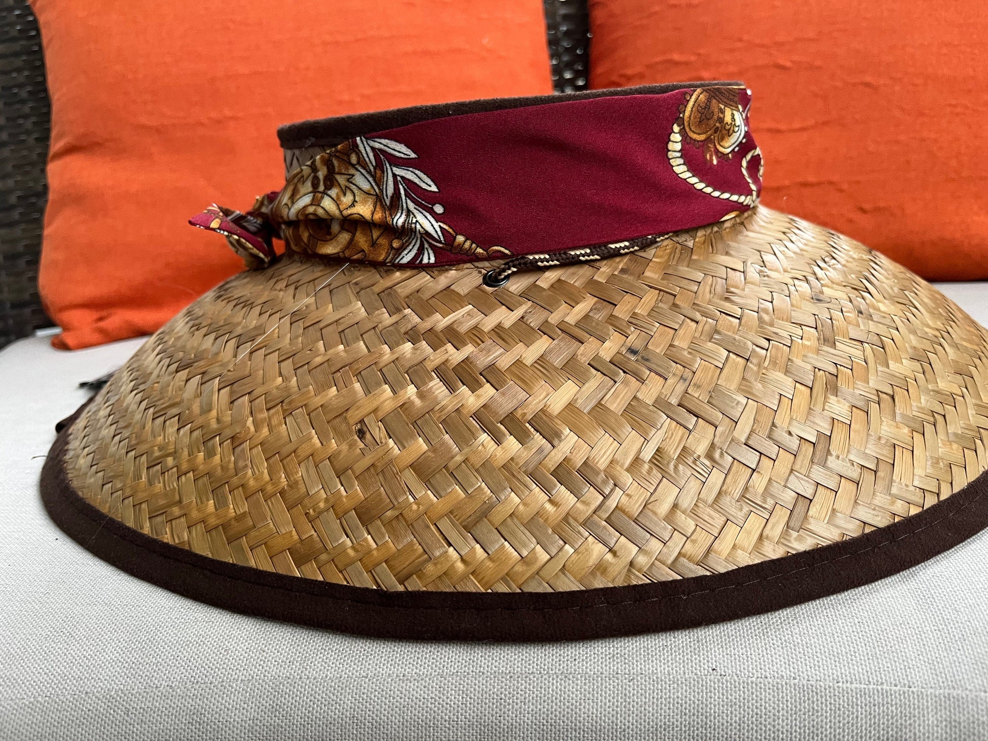 Island Girl Hats Natural Island Girl Hats- Visor "Breeze /wScarf" equestrian team apparel online tack store mobile tack store custom farm apparel custom show stable clothing equestrian lifestyle horse show clothing riding clothes horses equestrian tack store