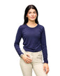 Equisite Elements of Style clothing XXS / Midnight Blue Equisite Elements- Cadence Perforated Long Sleeve Tee equestrian team apparel online tack store mobile tack store custom farm apparel custom show stable clothing equestrian lifestyle horse show clothing riding clothes Equisite Elements- Cadence Perforated Long Sleeve Tee horses equestrian tack store
