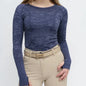 TKEQ Women's Casual Shirt XS/S TKEQ- Kennedy Seamless Long Sleeve Shirt- (Navy Camo) equestrian team apparel online tack store mobile tack store custom farm apparel custom show stable clothing equestrian lifestyle horse show clothing riding clothes TKEQ- Kennedy Seamless Long Sleeve Shirt- (Navy Camo) horses equestrian tack store
