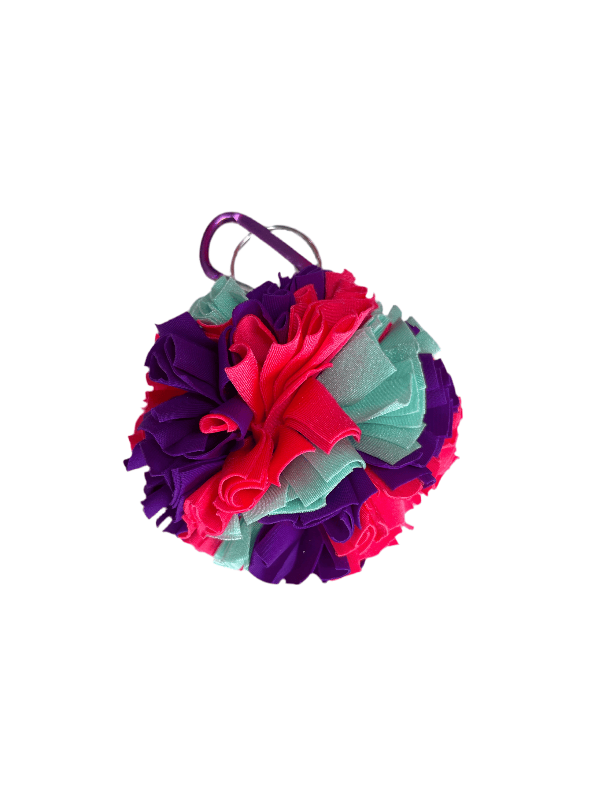 Fluff Monkey Accessory Bright Coral/Mint/Deep Purple Fluff Monkey- Small equestrian team apparel online tack store mobile tack store custom farm apparel custom show stable clothing equestrian lifestyle horse show clothing riding clothes horses equestrian tack store