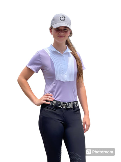 Equestrian Team Apparel Show Shirt M / Lavender Equestrian Team Apparel- Show Shirt Short Sleeve equestrian team apparel online tack store mobile tack store custom farm apparel custom show stable clothing equestrian lifestyle horse show clothing riding clothes horses equestrian tack store