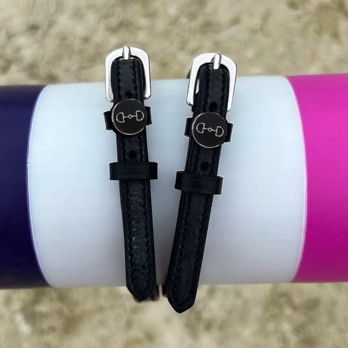 ManeJane Black Spur Straps Spur Straps- D-Ring equestrian team apparel online tack store mobile tack store custom farm apparel custom show stable clothing equestrian lifestyle horse show clothing riding clothes horses equestrian tack store