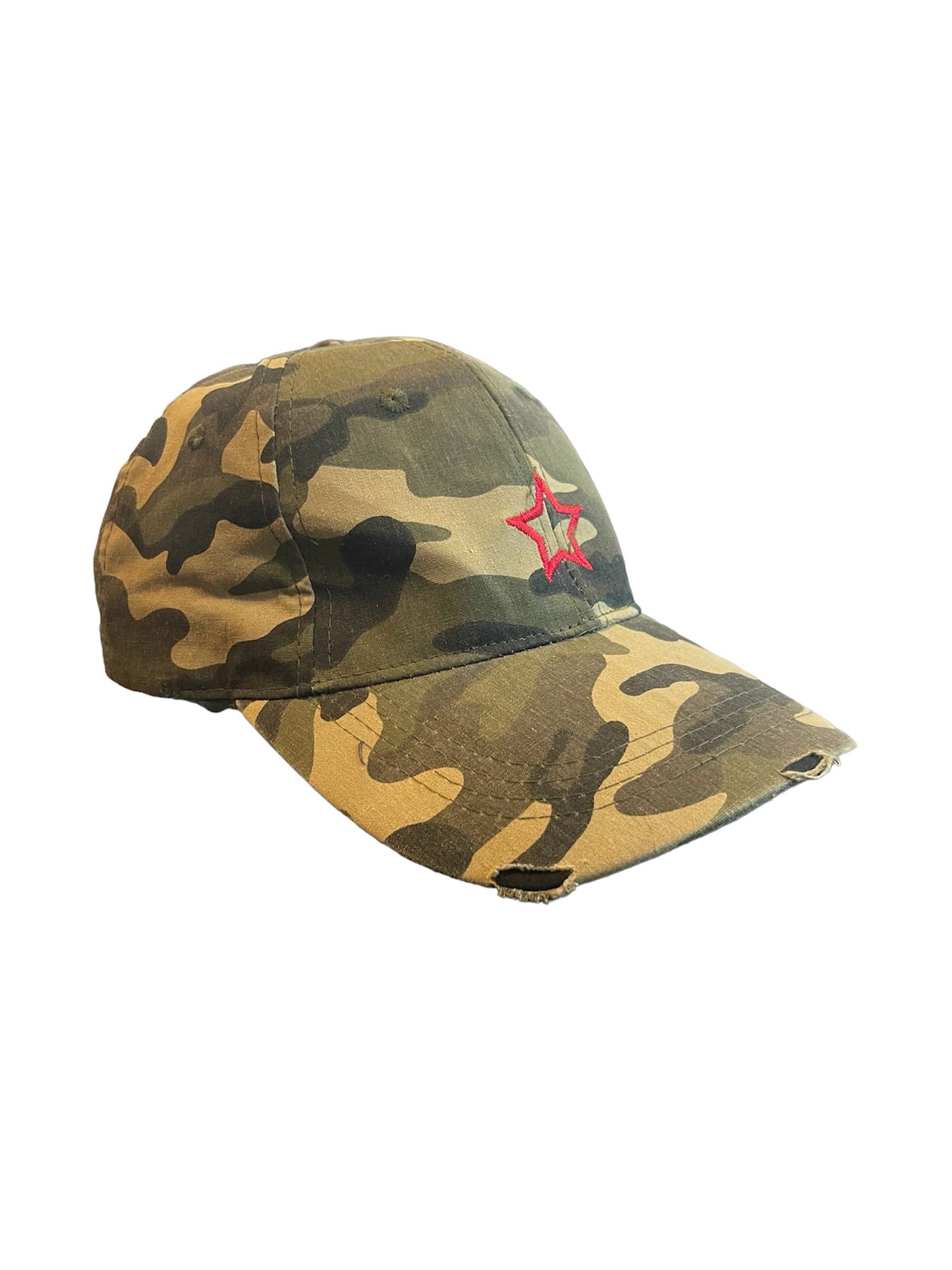 Equestrian Team Apparel Hats Green Camo/Red Star Haute Shore- Baseball Cap equestrian team apparel online tack store mobile tack store custom farm apparel custom show stable clothing equestrian lifestyle horse show clothing riding clothes horses equestrian tack store