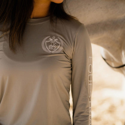 TKEQ Women's Casual Shirt TKEQ- Crest Tech Shirt equestrian team apparel online tack store mobile tack store custom farm apparel custom show stable clothing equestrian lifestyle horse show clothing riding clothes horses equestrian tack store