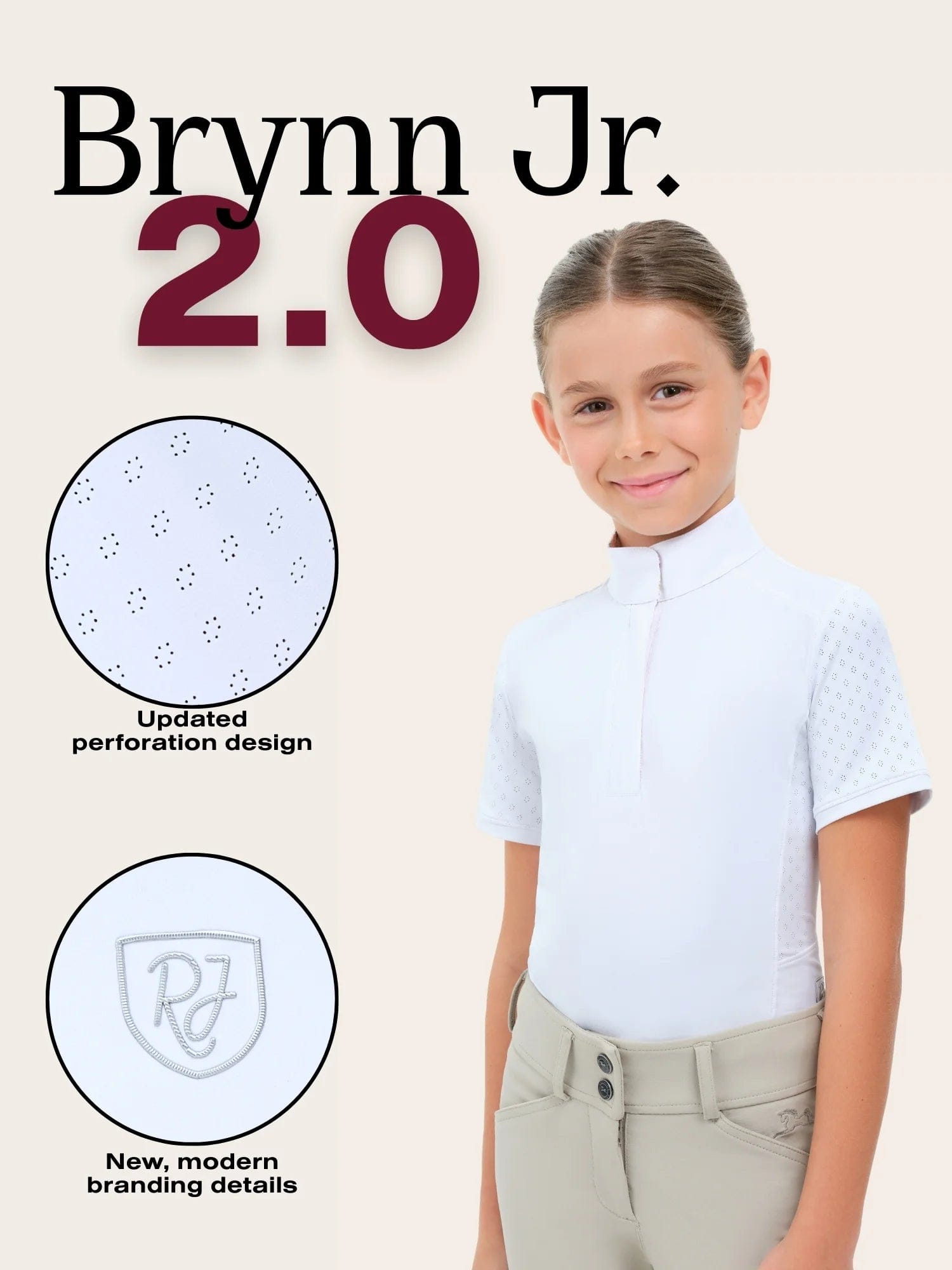RJ Classics Kid's Show Shirt RJ Classics- Brynn Jr. Show Shirt equestrian team apparel online tack store mobile tack store custom farm apparel custom show stable clothing equestrian lifestyle horse show clothing riding clothes RJ Classics- Brynn Jr. Show Shirt horses equestrian tack store