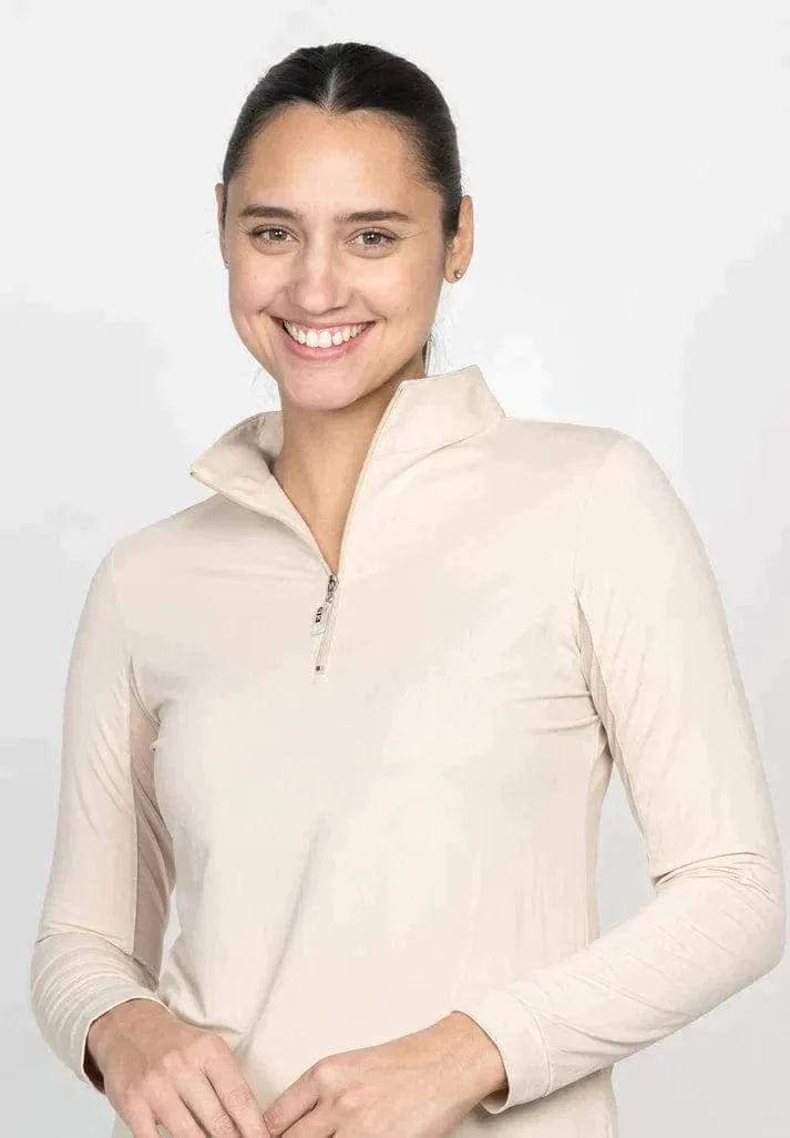 EIS Schooling Shirt Almond EIS- Sunshirts (S) equestrian team apparel online tack store mobile tack store custom farm apparel custom show stable clothing equestrian lifestyle horse show clothing riding clothes EIS- Sunshirts (S) horses equestrian tack store