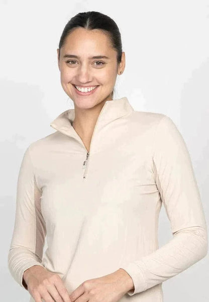 EIS Schooling Shirt Almond EIS- Sunshirts (XS) equestrian team apparel online tack store mobile tack store custom farm apparel custom show stable clothing equestrian lifestyle horse show clothing riding clothes EIS- Sunshirts (XS) horses equestrian tack store