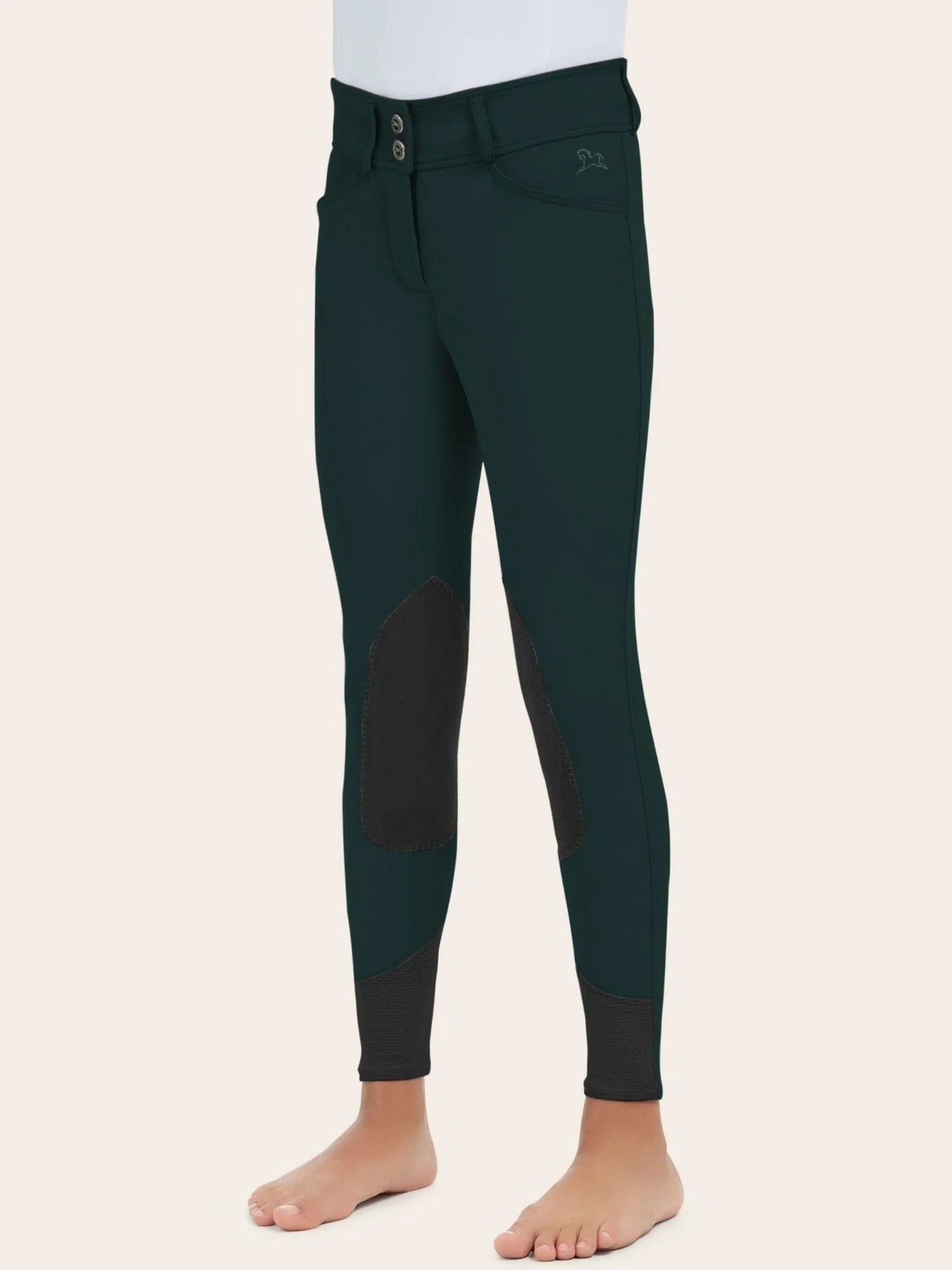 RJ Classics Breeches 8 RJ Classics- Avery Girls Breeches Forest equestrian team apparel online tack store mobile tack store custom farm apparel custom show stable clothing equestrian lifestyle horse show clothing riding clothes RJ Classics- Avery Girls Breeches Forest horses equestrian tack store