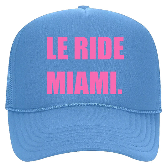 Equestrian Team Apparel Hats Le Ride. MIAMI trucker cap equestrian team apparel online tack store mobile tack store custom farm apparel custom show stable clothing equestrian lifestyle horse show clothing riding clothes horses equestrian tack store