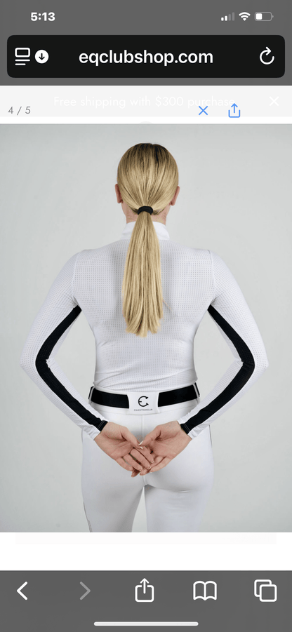 EquestrianClub Training Shirt EquestrianClub- Rosie Show Top equestrian team apparel online tack store mobile tack store custom farm apparel custom show stable clothing equestrian lifestyle horse show clothing riding clothes EquestrianClub- Rosie Show Top horses equestrian tack store