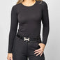 TKEQ Long Sleeve Tech Shirt XS / Classic Black TKEQ- Kassidy Technical Top equestrian team apparel online tack store mobile tack store custom farm apparel custom show stable clothing equestrian lifestyle horse show clothing riding clothes TKEQ- Kassidy Technical Top horses equestrian tack store